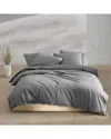 Calvin Klein 200 Thread Count Washed Percale Cotton Duvet Cover Set