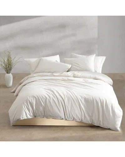 CALVIN KLEIN CALVIN KLEIN 200 THREAD COUNT WASHED PERCALE COTTON DUVET COVER SET