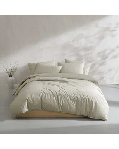 Calvin Klein 200 Thread Count Washed Percale Cotton Duvet Cover Set In Multi