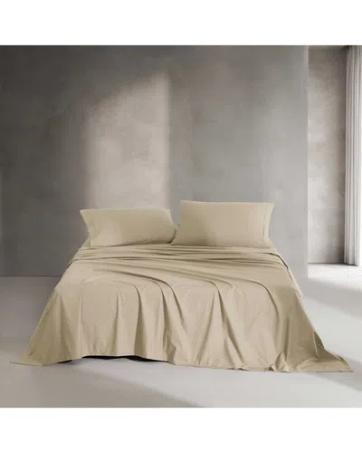CALVIN KLEIN CALVIN KLEIN 200 THREAD COUNT WASHED PERCALE COTTON SHEET SET