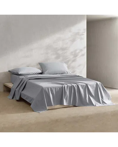 Calvin Klein 200 Thread Count Washed Percale Cotton Sheet Set