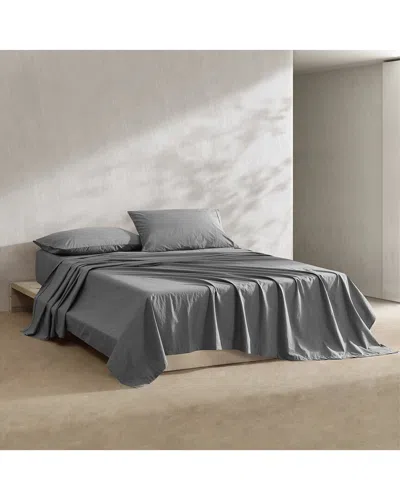 Calvin Klein 200 Thread Count Washed Percale Cotton Sheet Set