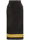 Calvin Klein 205w39nyc High-waist Reflective Stripe Midi Skirt