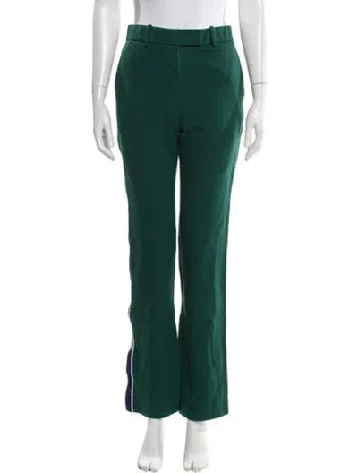 Pre-owned Calvin Klein 205w39nyc Wool Flared Pants In Green