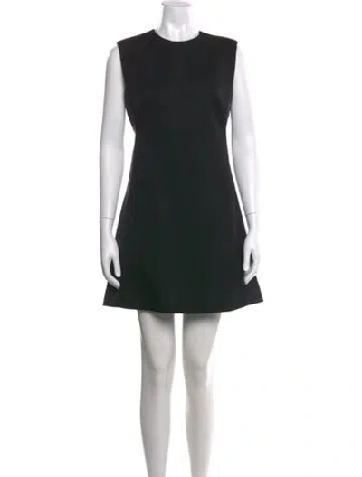 Pre-owned Calvin Klein 205w39nyc Wool Mini Dress In Black