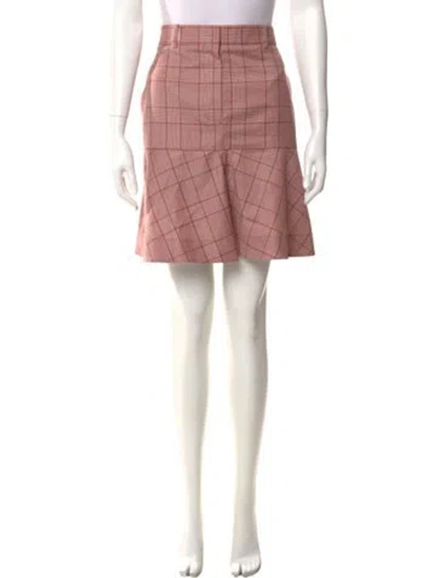 Pre-owned Calvin Klein 205w39nyc Wool Mini Skirt W/ Tags In Pink