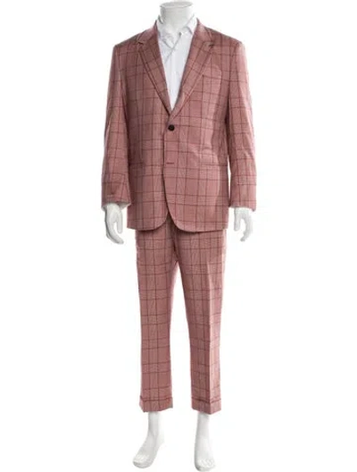Pre-owned Calvin Klein 205w39nyc Wool Two-piece Suit In Pink