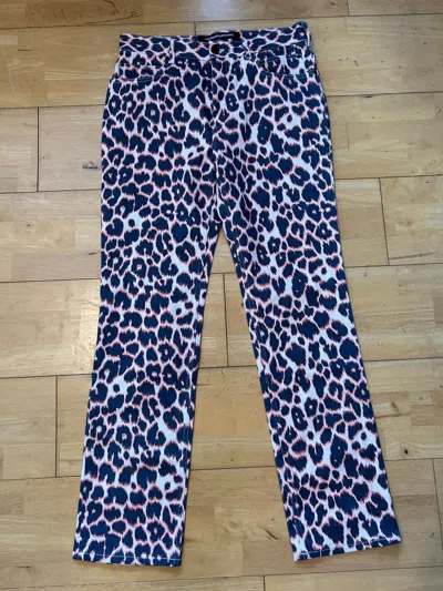 Pre-owned Calvin Klein 205w39nyc X Raf Simons Calvin Klein 205w39nyc Denim Pants Jeans In Leopard