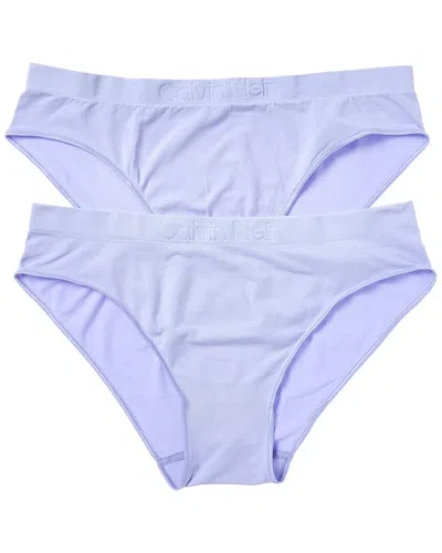 Calvin Klein 2pk Bonded Flex Bikini In Blue