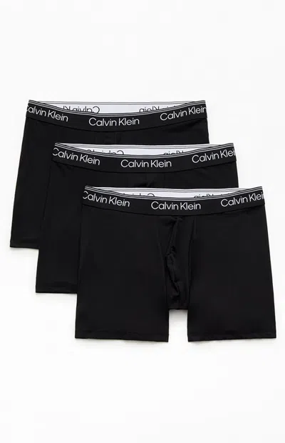 Calvin Klein 3 Pack Black Logo Boxer Briefs