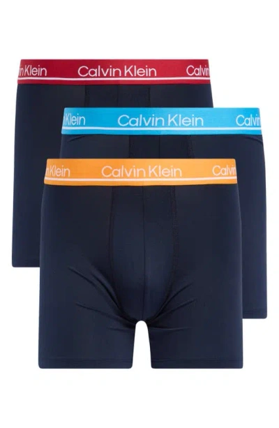 Calvin Klein 3-pack Boxer Briefs In Shoreline