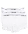 Calvin Klein 3-pack Moisture Wicking Stretch Cotton Trunks In White
