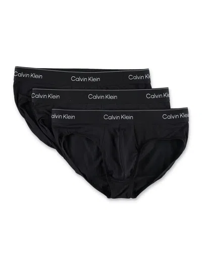 Calvin Klein 3 Pack Briefs In Black