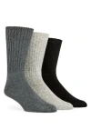 Calvin Klein 3-pack Casual Socks In Charcoal Heather