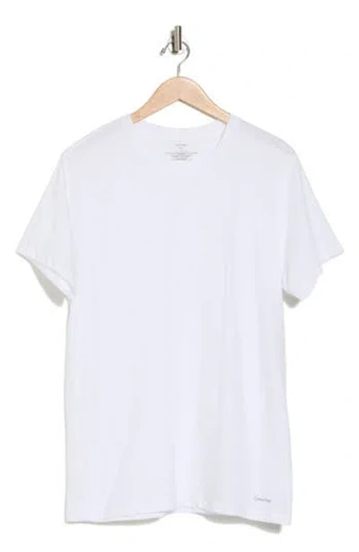 Calvin Klein 3-pack Cotton Crew Neck T-shirt In White