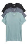 Calvin Klein 3-pack Cotton Crewneck Undershirts In Multi