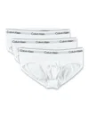 Calvin Klein Men's Icon Cotton Stretch 3-pack Hip Brief In White
