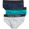 Calvin Klein 3-pack Hip Briefs In Multi