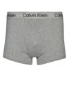 Calvin Klein 3-pack Low Rise Microfiber Stretch Boxer Briefs In Gray