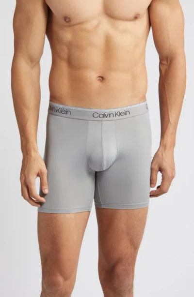 CALVIN KLEIN CALVIN KLEIN 3-PACK LOW RISE MICROFIBER STRETCH BOXER BRIEFS