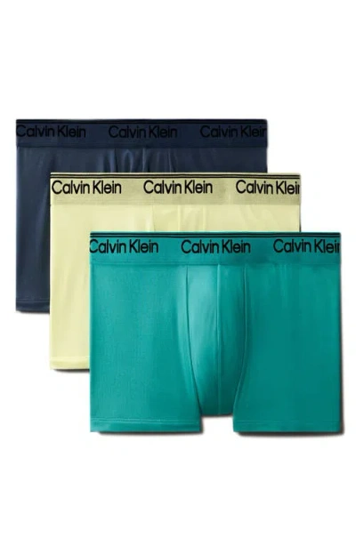 CALVIN KLEIN CALVIN KLEIN 3-PACK LOW RISE MICROFIBER STRETCH BOXER BRIEFS