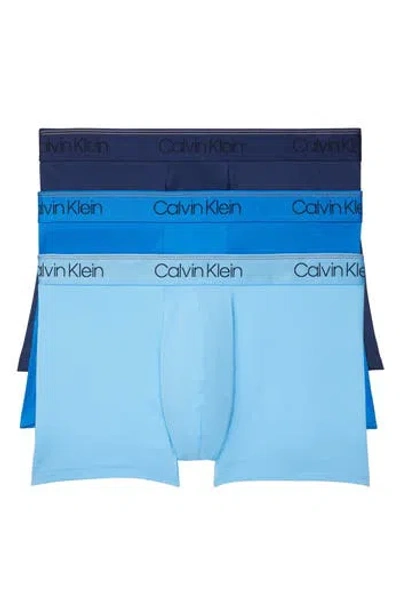 CALVIN KLEIN CALVIN KLEIN 3-PACK LOW RISE MICROFIBER STRETCH TRUNKS
