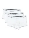 Calvin Klein 3 Pack Low Rise Trunks In White