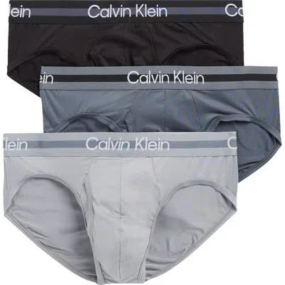 Calvin Klein 3-pack Microfiber Briefs In Multi