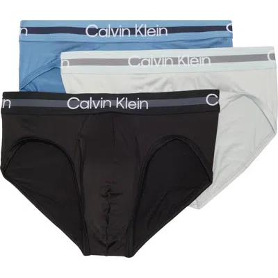 Calvin Klein 3-pack Microfiber Briefs In Black