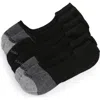 Calvin Klein 3-pack No-show Socks In Black/charcoal Heather