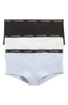 Calvin Klein 3-pack Rib Knit Boyshorts In Multi