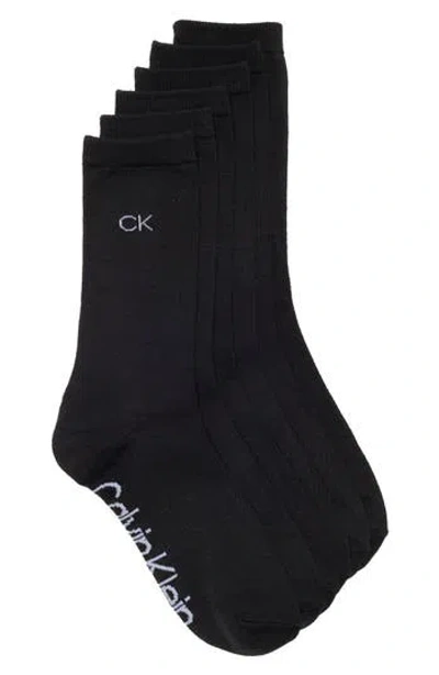 Calvin Klein 3-pack Solid Dress Crew Socks