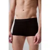 Calvin Klein 3-pack Stretch Modal Trunks In Black