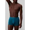 Calvin Klein 3-pack Stretch Modal Trunks In Blue