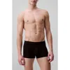 Calvin Klein 3-pack Stretch Modal Trunks In Ub1 Black/black