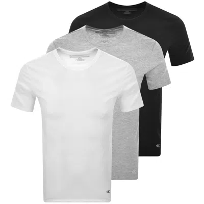 Calvin Klein 3 Pack T Shirts Black