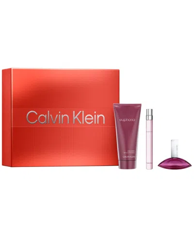 Calvin Klein 3-pc. Euphoria Eau De Parfum Gift Set In Transparent