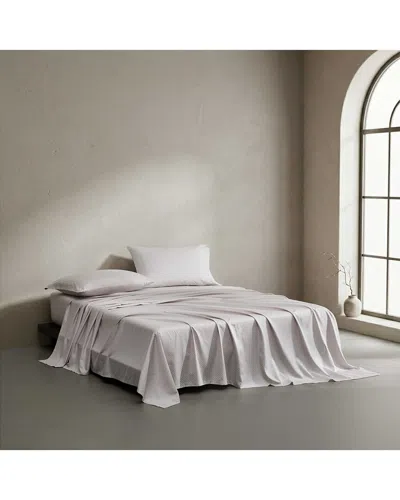 Calvin Klein 300 Thread Count Emblem Tencel Sheet Set In Neutral