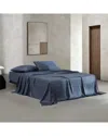 Calvin Klein 300 Thread Count Organic Earth Solid Cotton Sateen Sheet Set