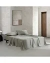 Calvin Klein 300 Thread Count Organic Earth Solid Cotton Sateen Sheet Set