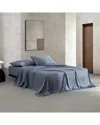 Calvin Klein Organic Earth Cotton Sateen Sheet Set In Blue