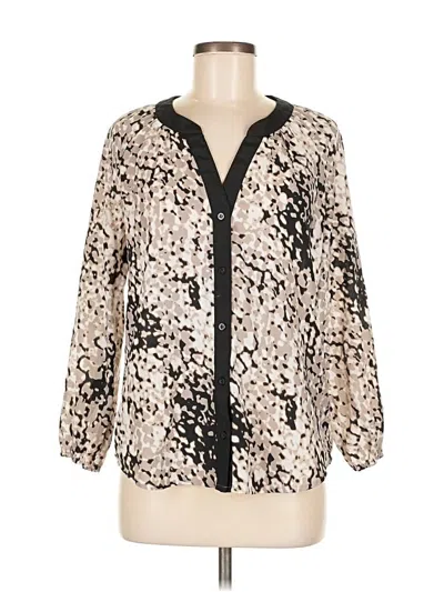 Pre-owned Calvin Klein 3/4 Sleeve Blouse In Black