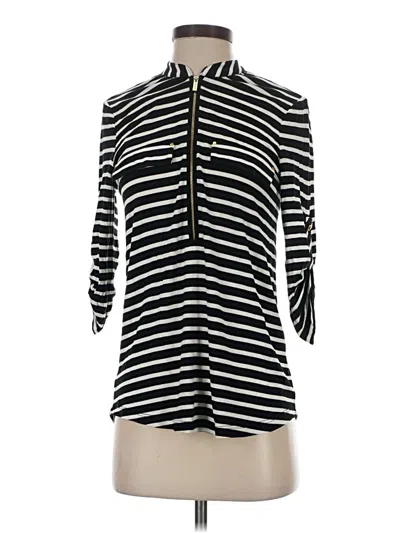 Calvin Klein 3/4 Sleeve Blouse In Black