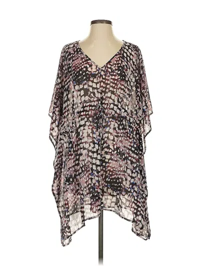 Pre-owned Calvin Klein 3/4 Sleeve Blouse In Silver