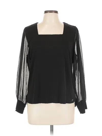 Pre-owned Calvin Klein 3/4 Sleeve T-shirt In Black