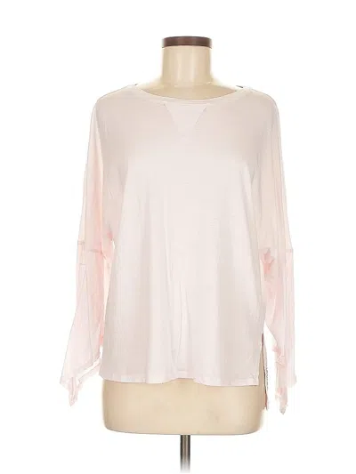 Pre-owned Calvin Klein 3/4 Sleeve T-shirt In Pink