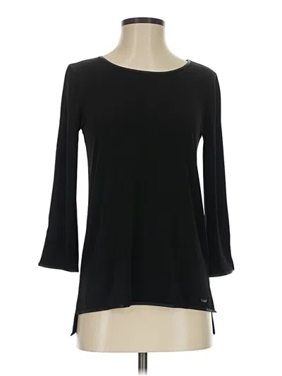 Pre-owned Calvin Klein 3/4 Sleeve T-shirt In Black
