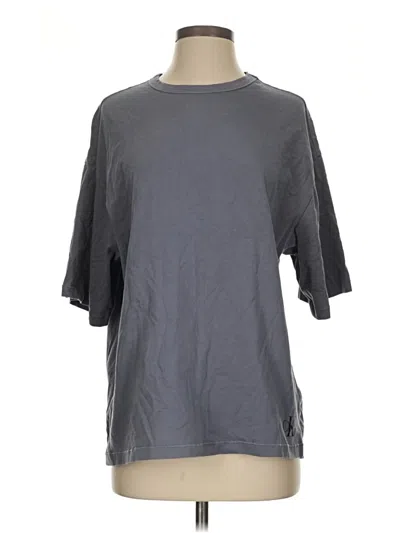Pre-owned Calvin Klein 3/4 Sleeve T-shirt In Gray