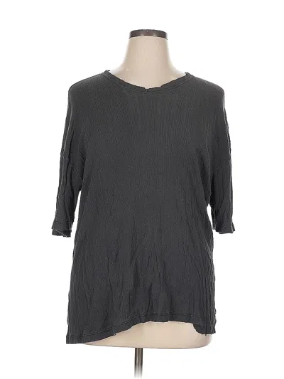 Pre-owned Calvin Klein 3/4 Sleeve T-shirt In Gray