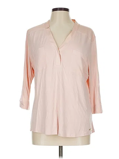 Pre-owned Calvin Klein 3/4 Sleeve T-shirt In Pink